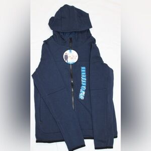 Member's Mark Boys Full-Zip Jacket Hooded Active Navy Blue NEW WITH TAGS